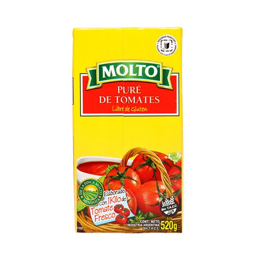 Molto Pure de tomates x 520 gr 