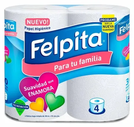 Felpita Papel Higiénico 4x30m