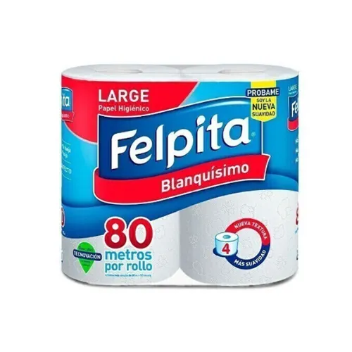 Felpita Papel Higiénico sh 4x80m